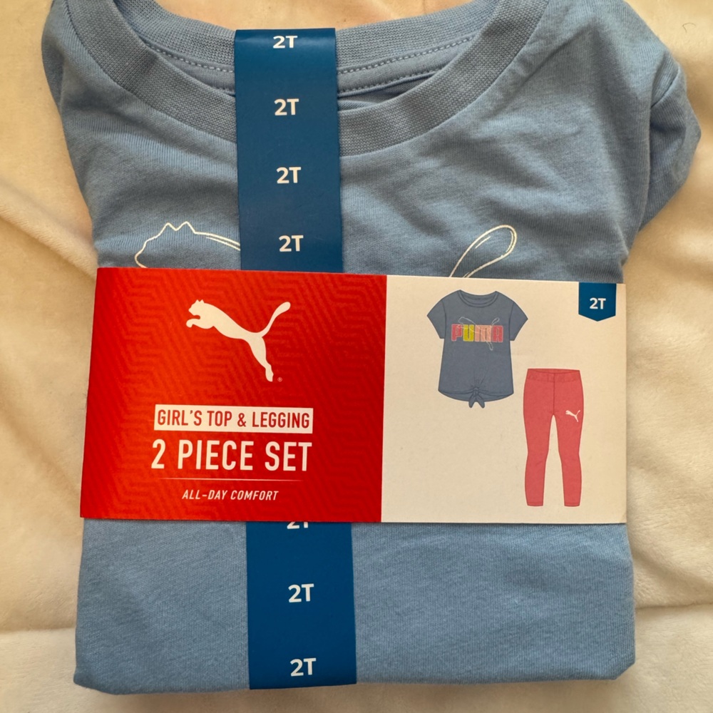 2t girls Puma outfit